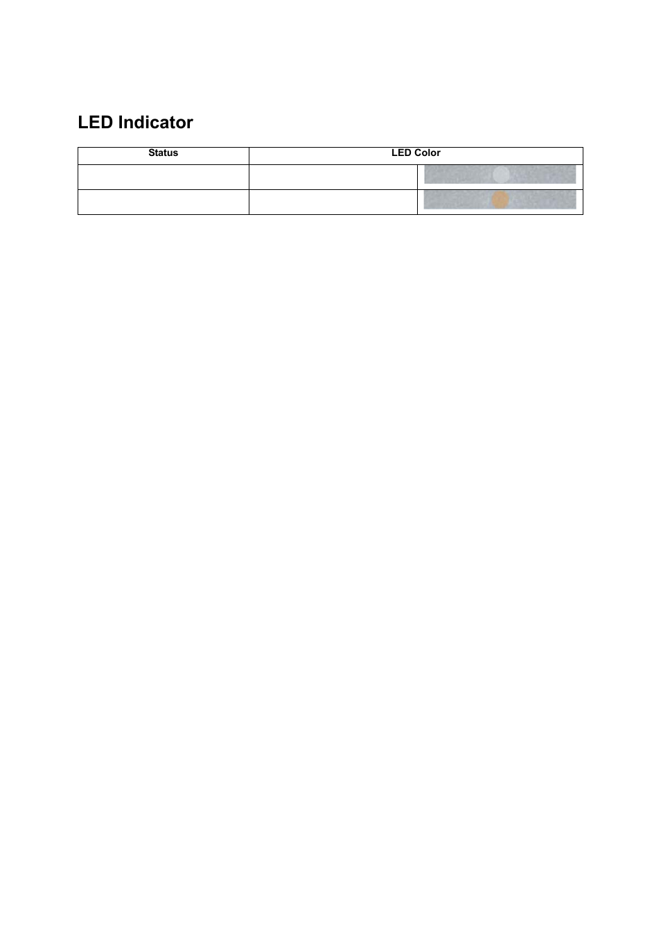 Led indicator | AOC I2472PWHUT User Manual | Page 36 / 70