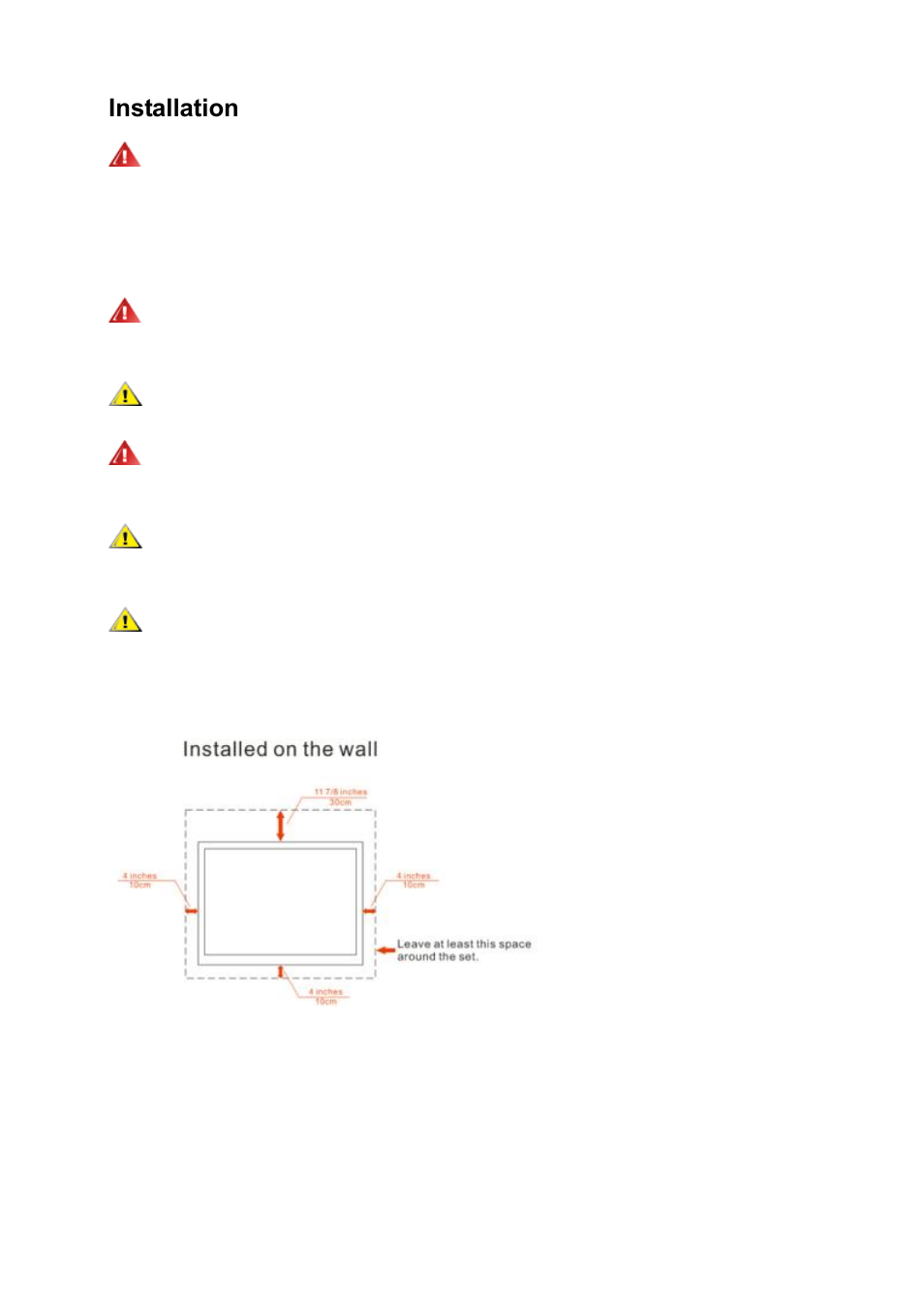 Installation | AOC I2472PWHUT User Manual | Page 6 / 70