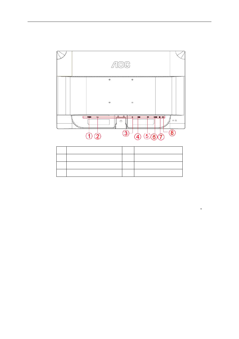 Connecting the monitor | AOC G2460FQ User Manual | Page 11 / 66