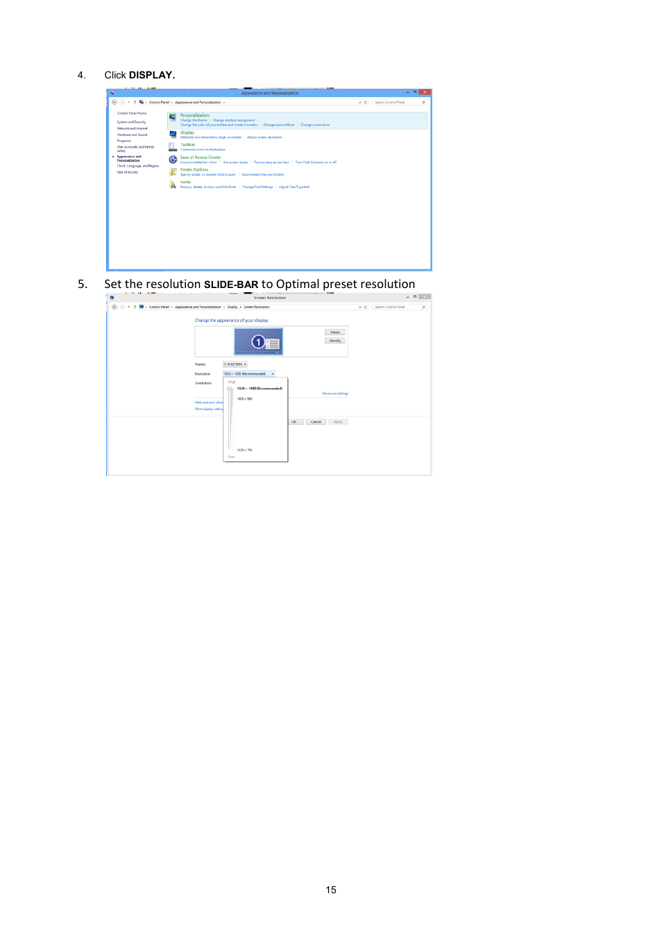 AOC I2260PWHU User Manual | Page 15 / 70
