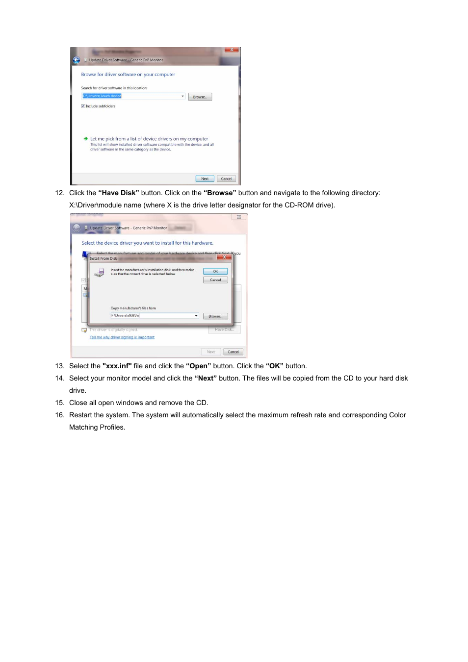 AOC I2260PWHU User Manual | Page 42 / 70
