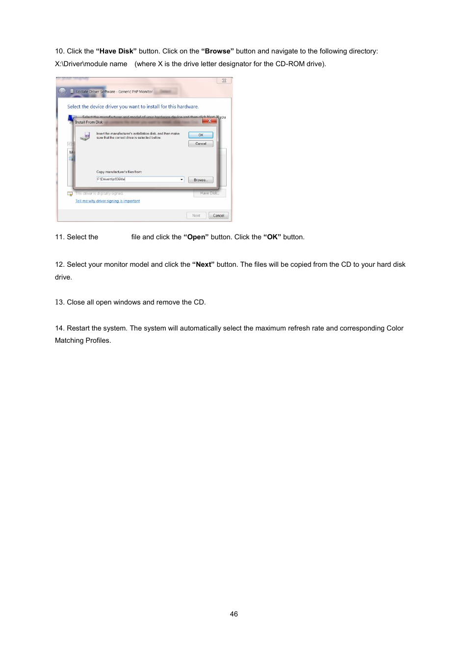 AOC I2260PWHU User Manual | Page 46 / 70