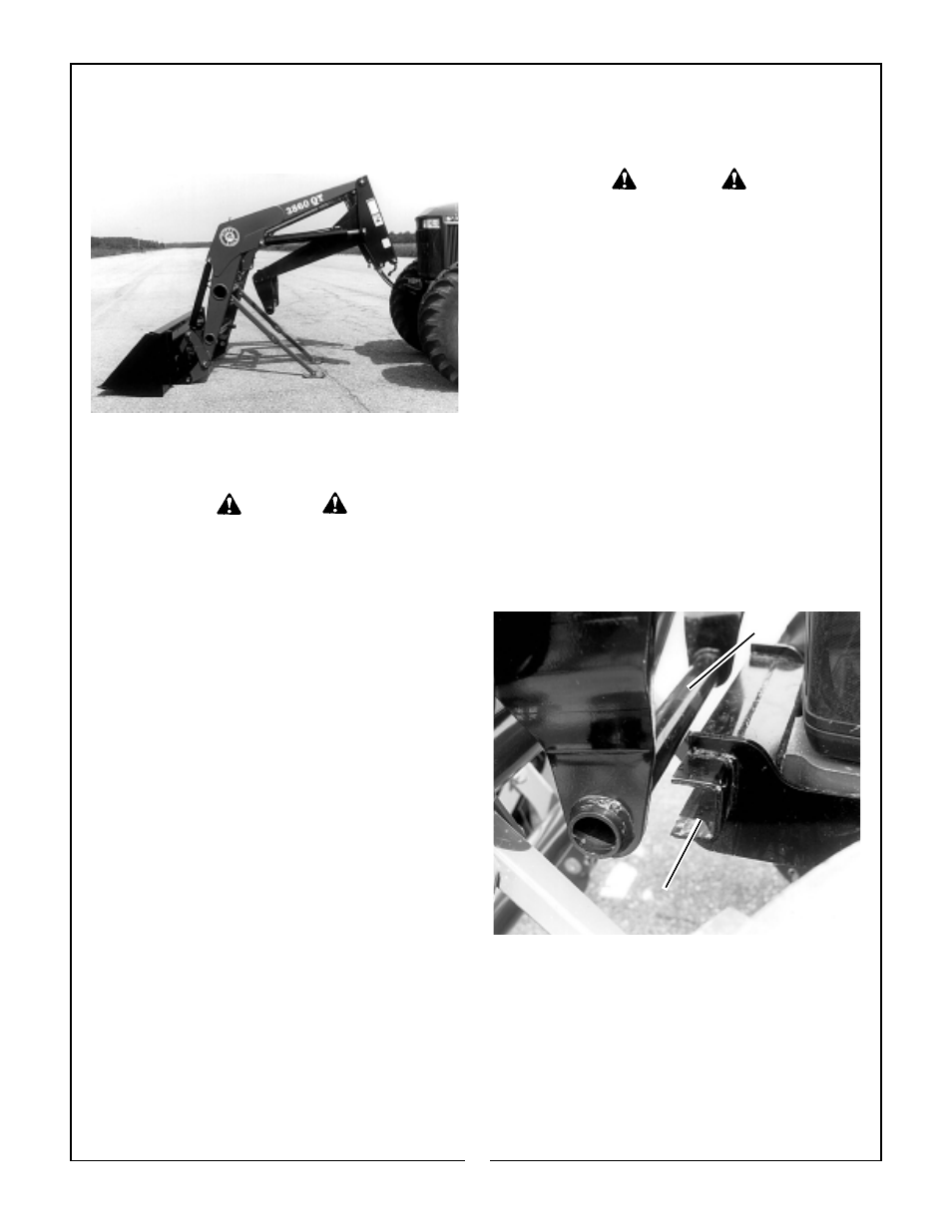 Mounting the loader | Bush Hog 3860 QT User Manual | Page 27 / 46