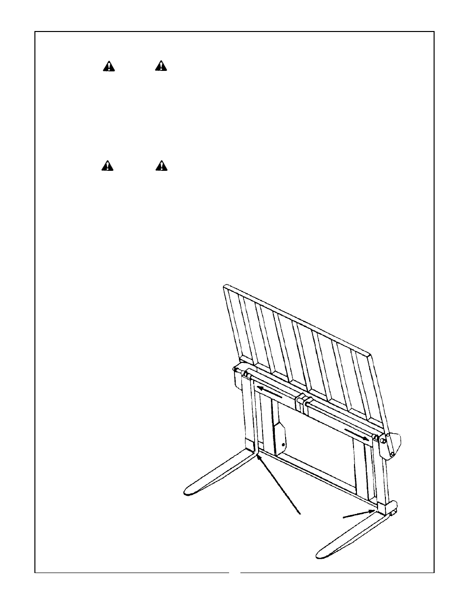 Pallet fork attachment | Bush Hog 3860 QT User Manual | Page 37 / 46