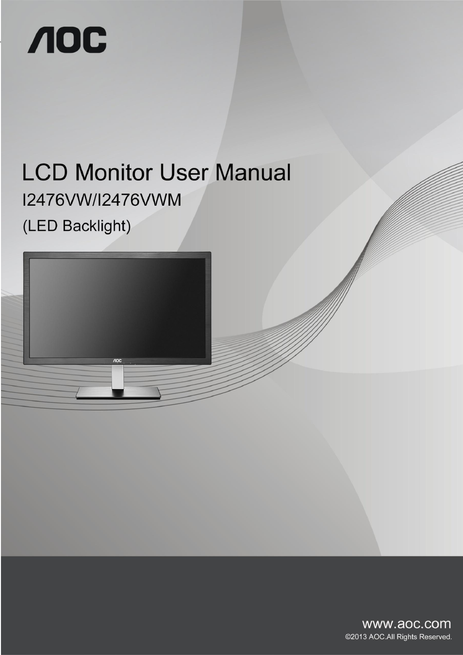 AOC I2476VWM User Manual | 72 pages