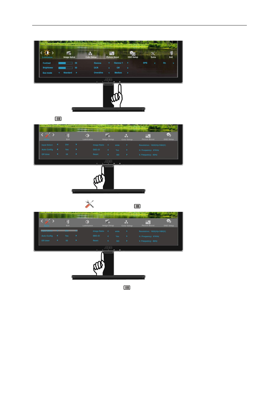 Extra | AOC I2476VWM User Manual | Page 35 / 72