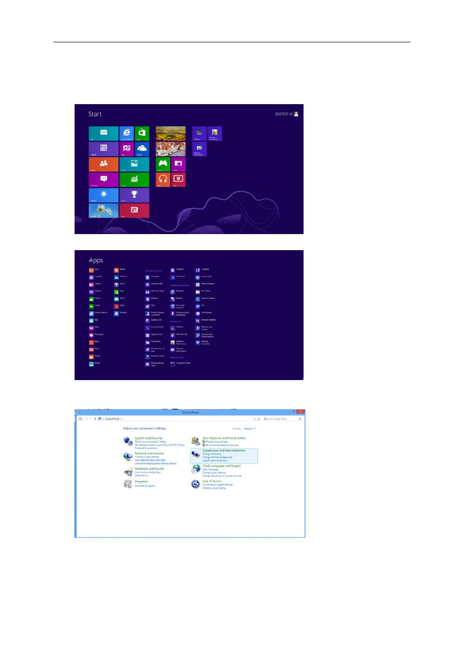 Windows 8 | AOC M2470SWDA User Manual | Page 18 / 64