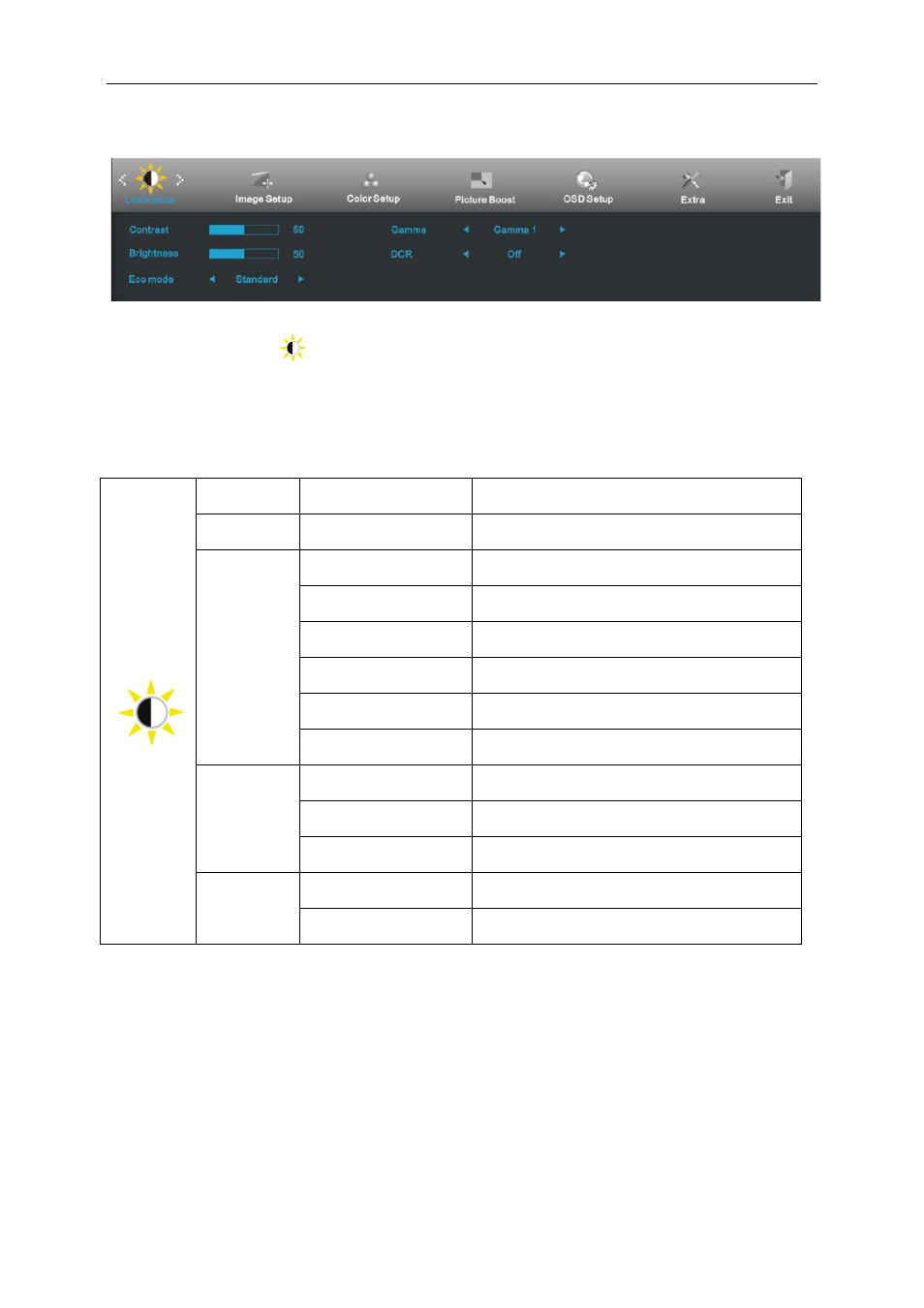 Luminance | AOC M2470SWDA User Manual | Page 23 / 64