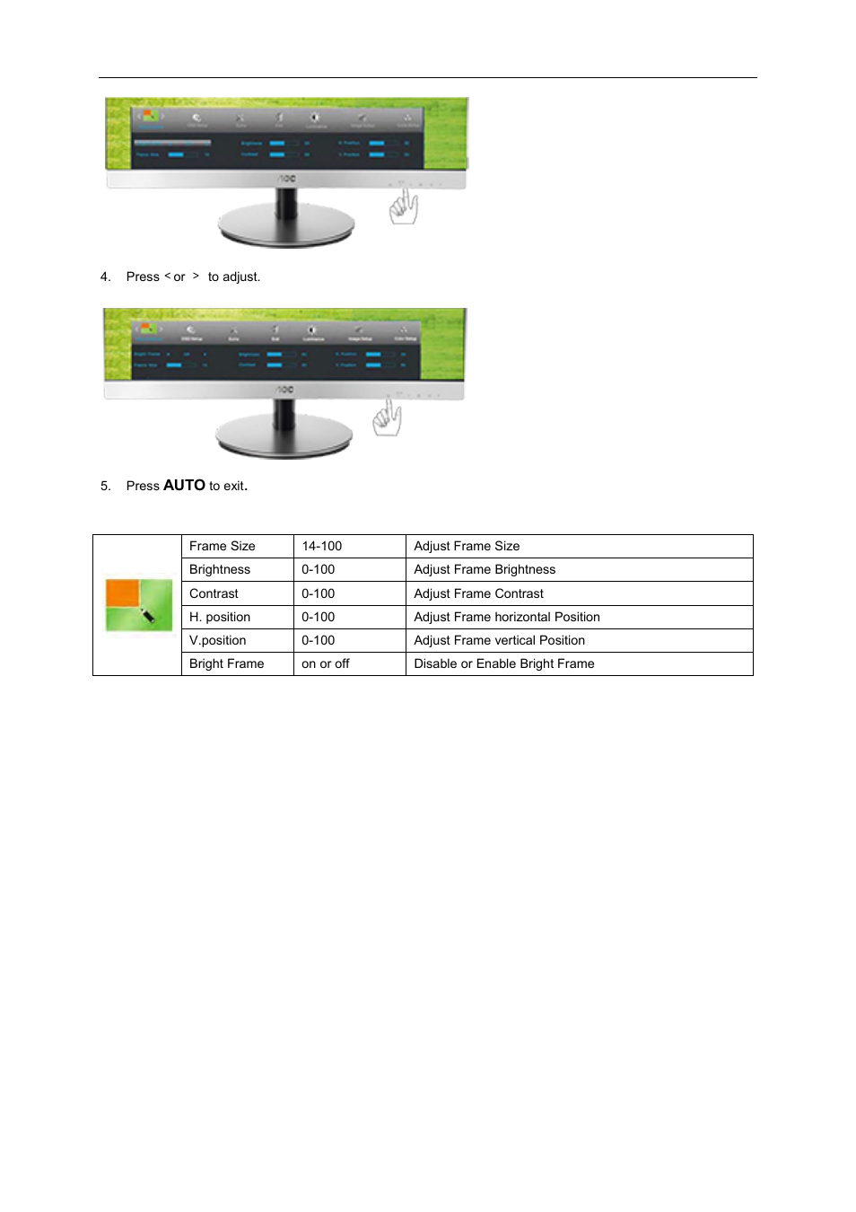 AOC D2769VH User Manual | Page 30 / 72