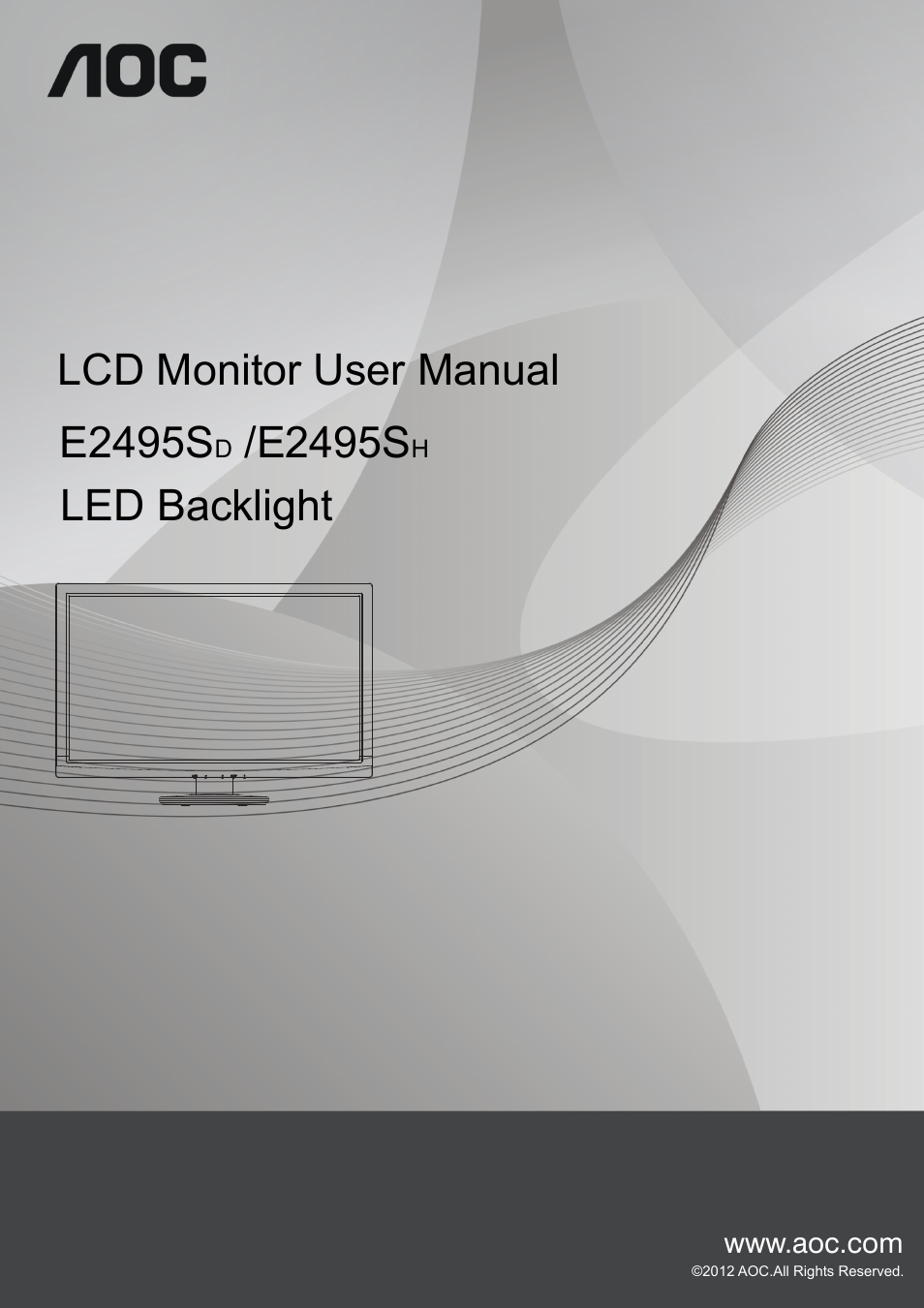 AOC E2495SD User Manual | 55 pages