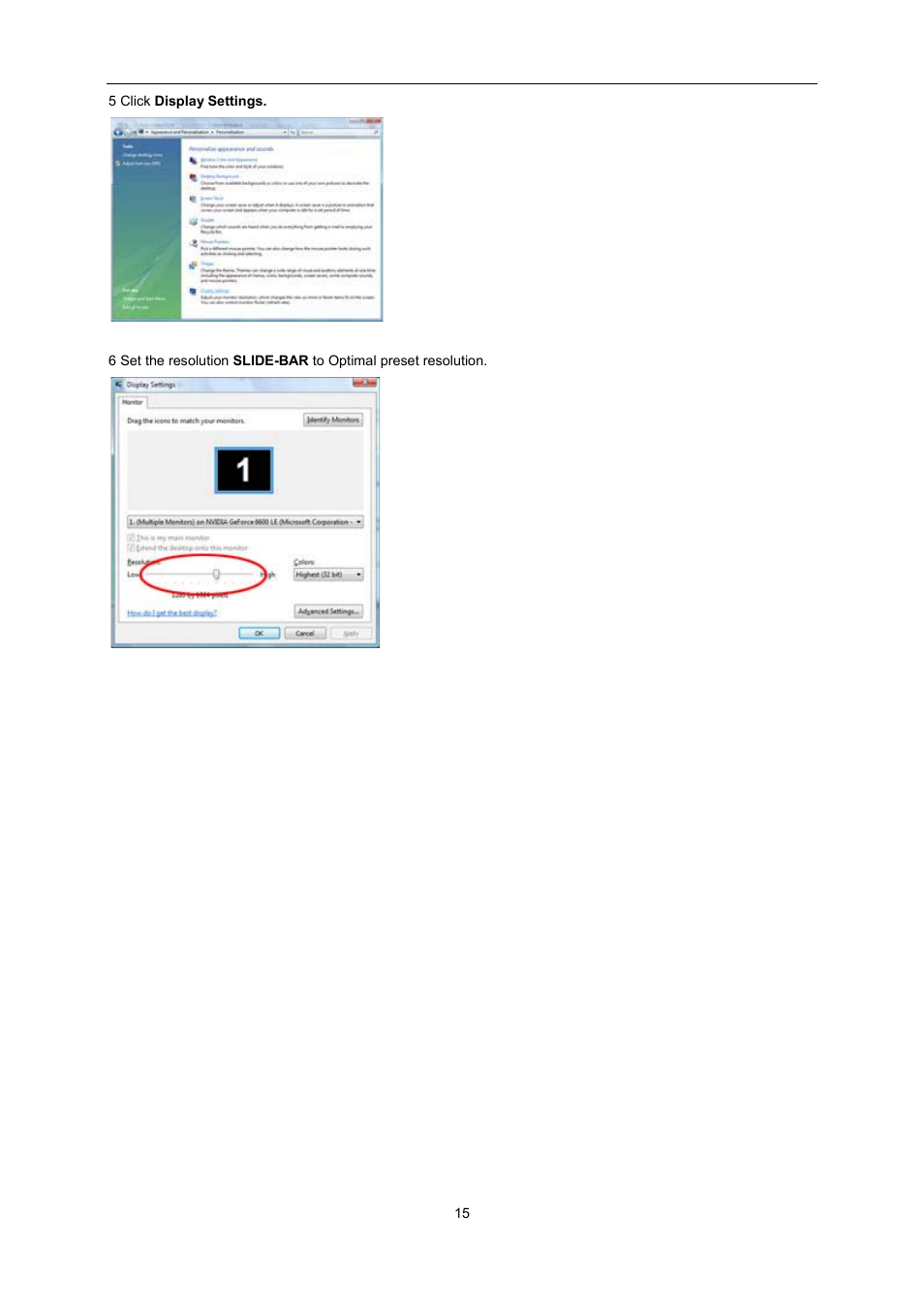 AOC E2495SD User Manual | Page 15 / 55