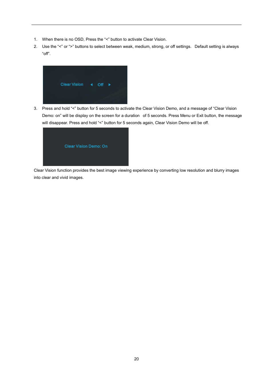 AOC E2460SH User Manual | Page 20 / 66