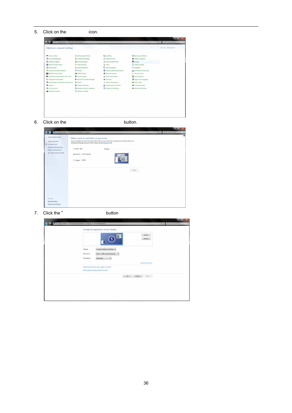 AOC E2460SH User Manual | Page 36 / 66