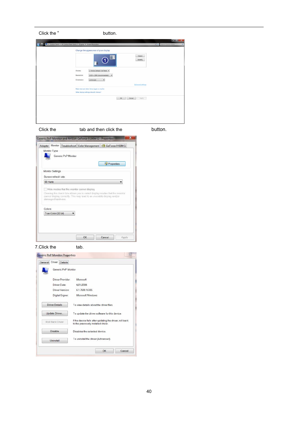 AOC E2460SH User Manual | Page 40 / 66