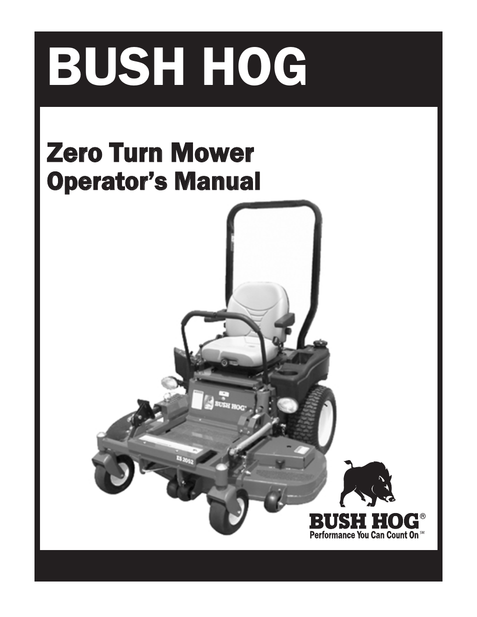 Bush Hog Estate Series User Manual | 32 pages