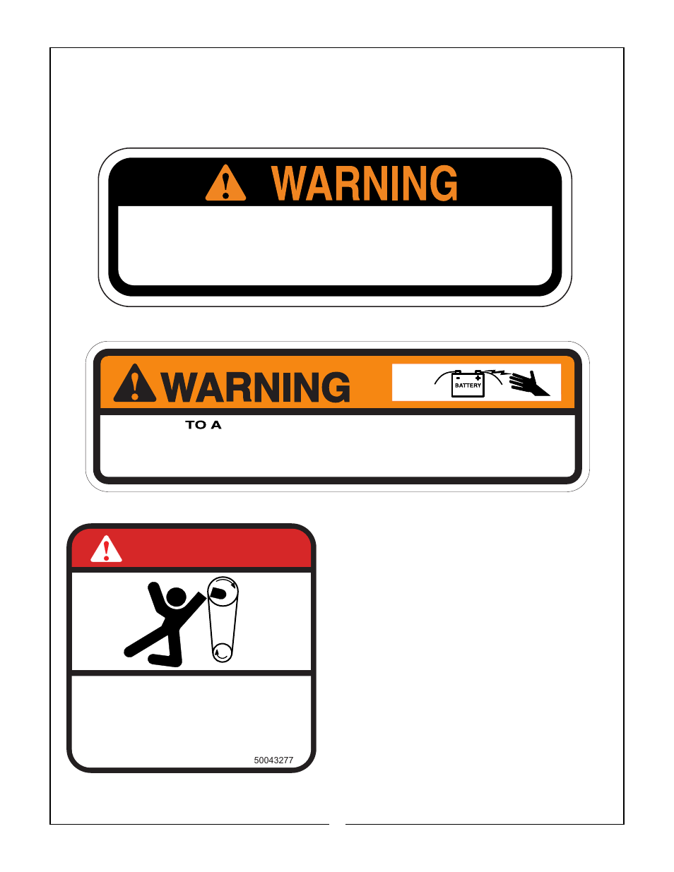 Danger, Keep away, Safety decals | Bush Hog Estate Series User Manual | Page 27 / 32