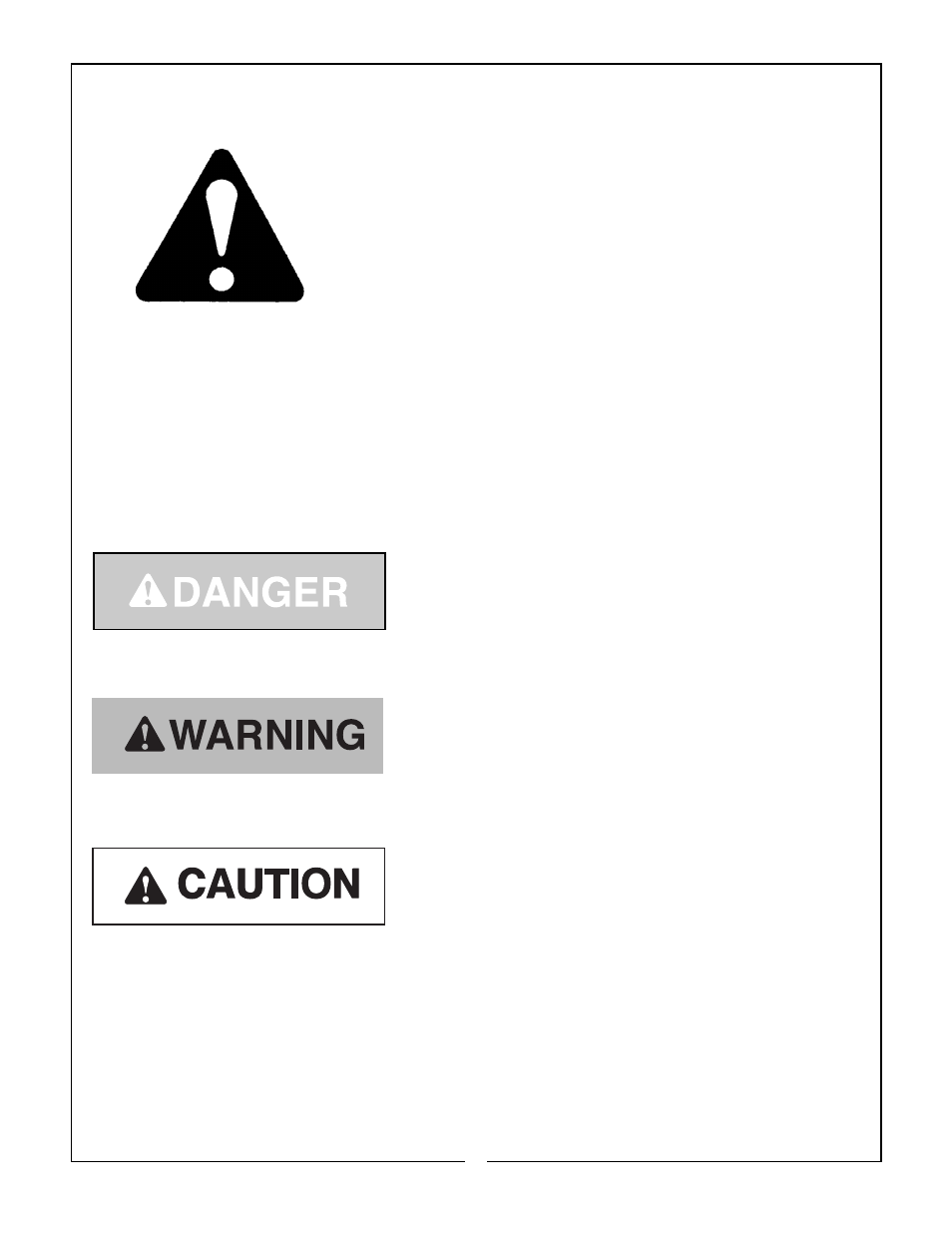 Signal words, Safety alert symbol, Safety signs | Bush Hog Estate Series User Manual | Page 6 / 32