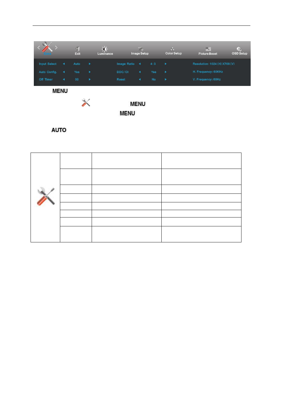 Extra | AOC E2461FWH User Manual | Page 25 / 56