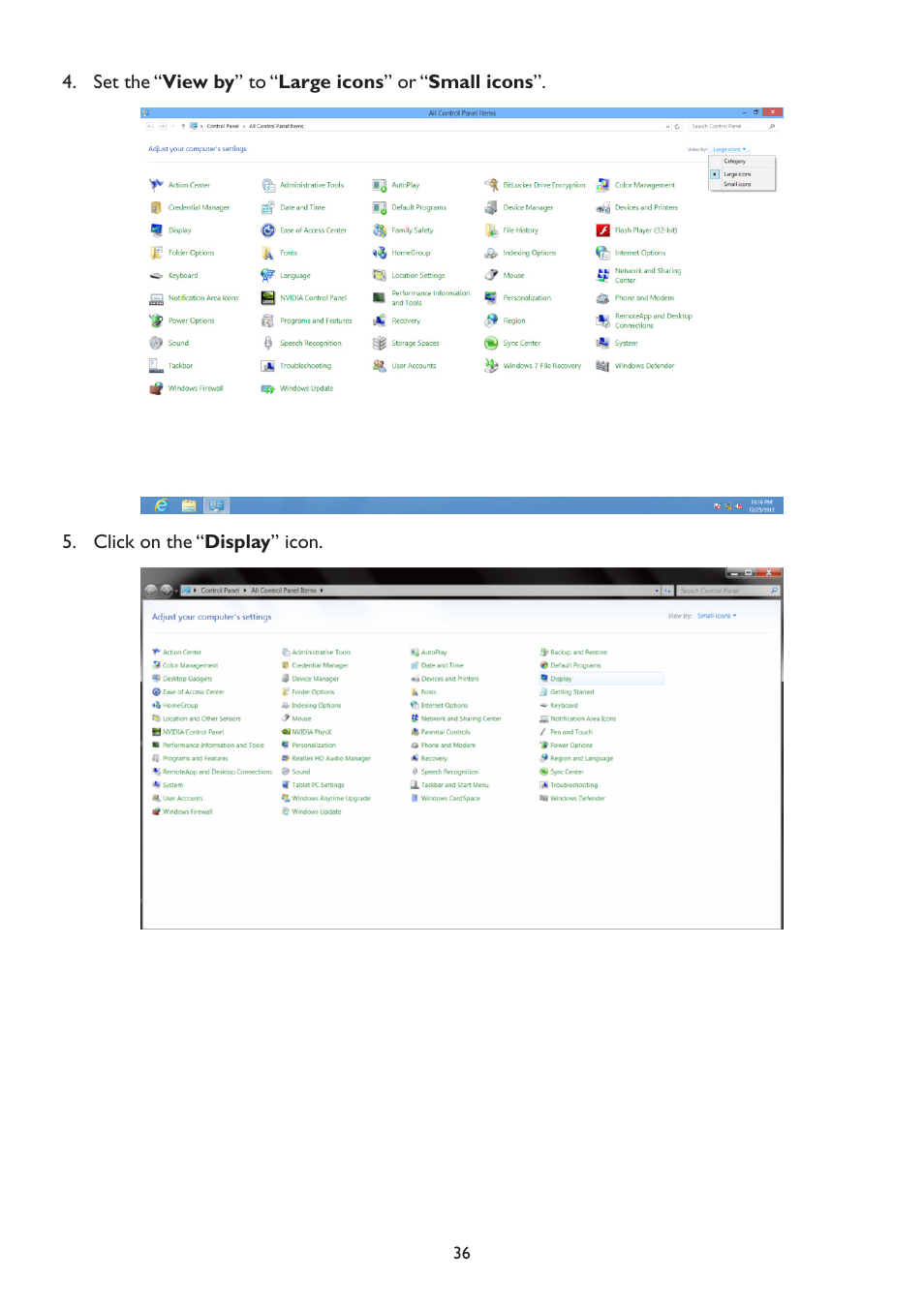 AOC A2472PW4T User Manual | Page 36 / 72