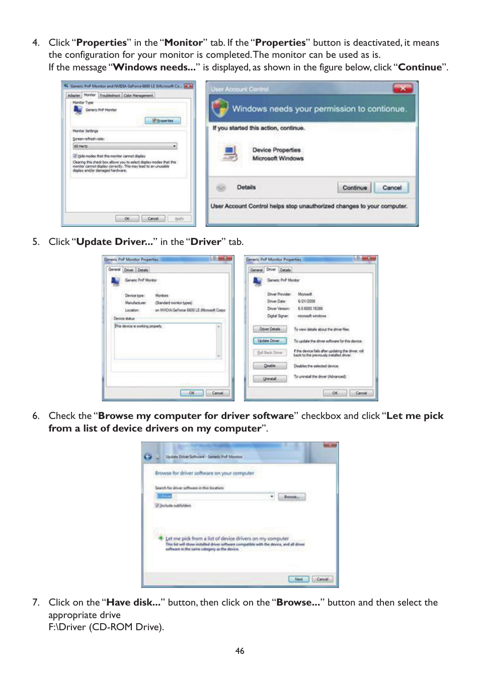 AOC A2472PW4T User Manual | Page 46 / 72