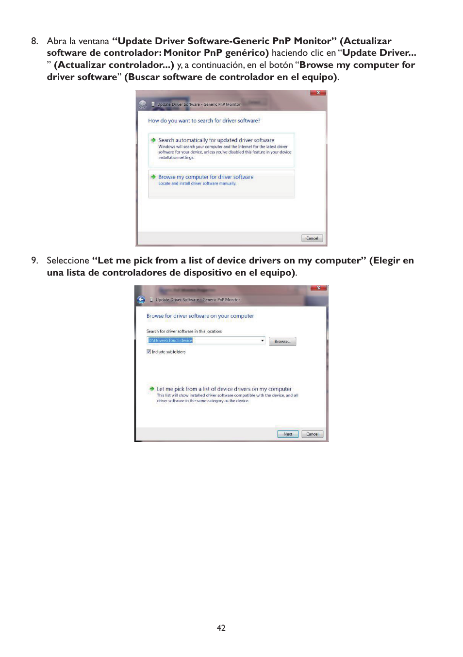 AOC A2472PW4T User Manual | Page 42 / 71