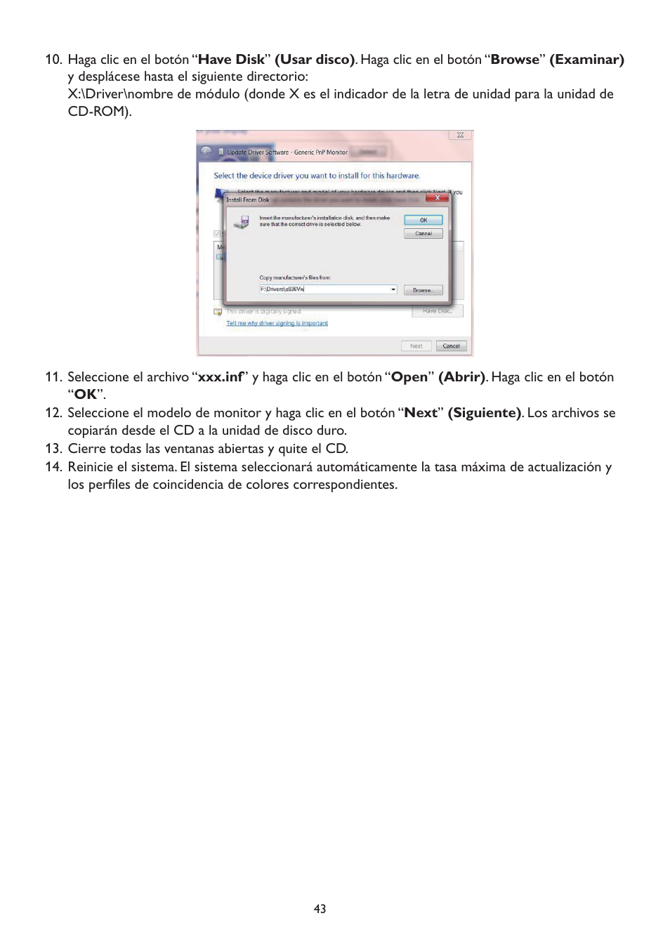 AOC A2472PW4T User Manual | Page 43 / 71