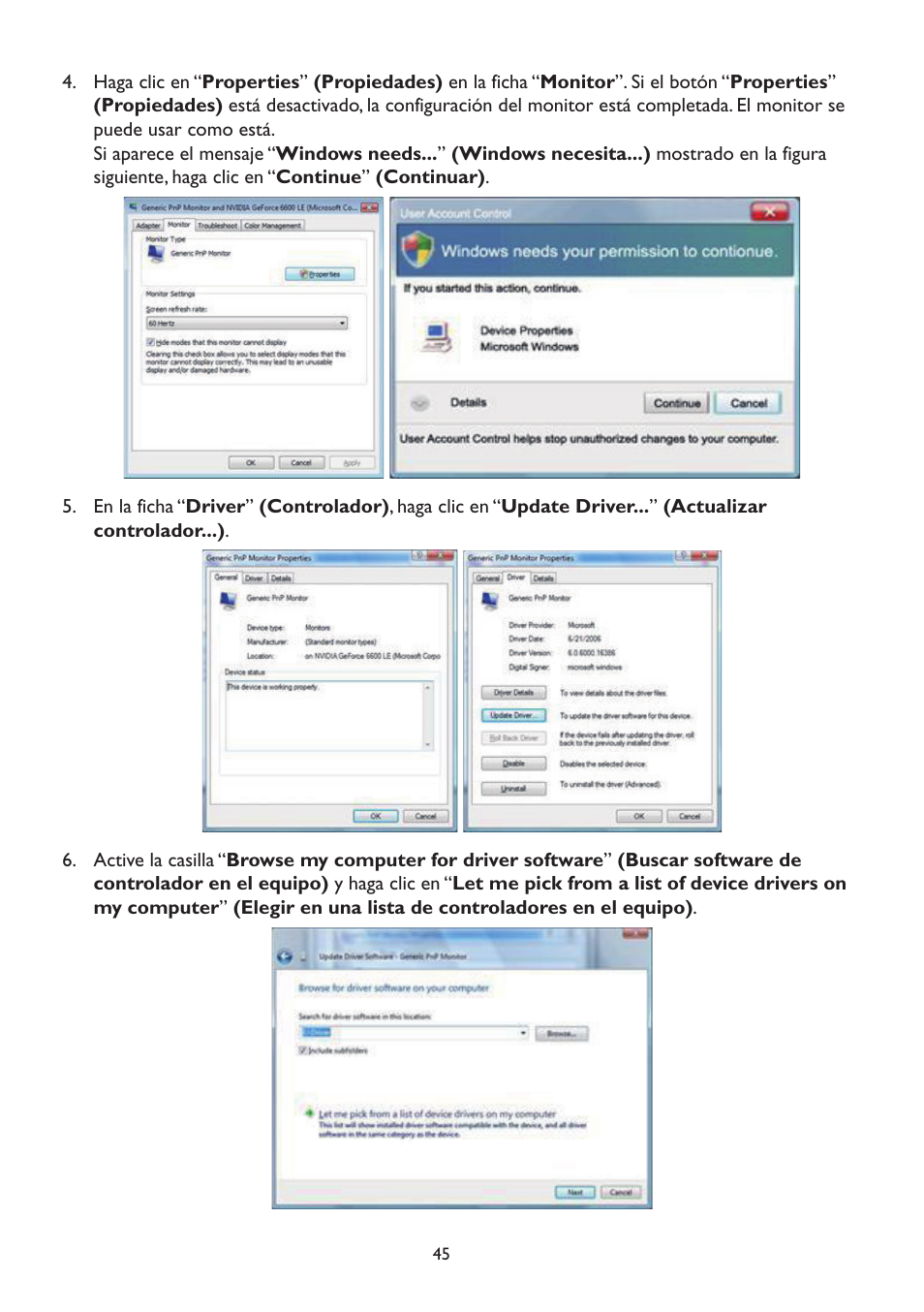 AOC A2472PW4T User Manual | Page 45 / 71