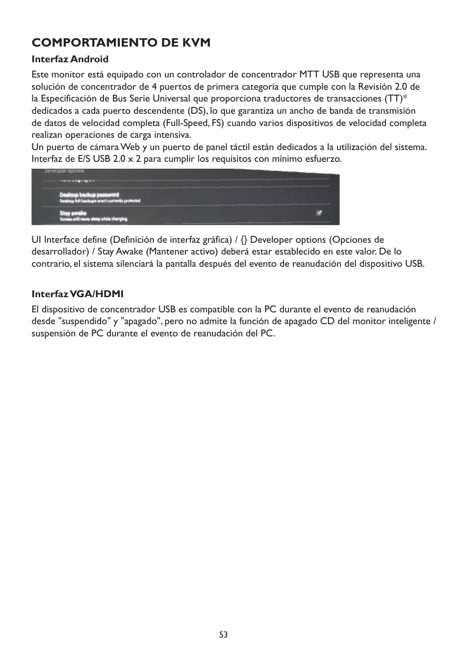 Comportamiento de kvm | AOC A2472PW4T User Manual | Page 53 / 71