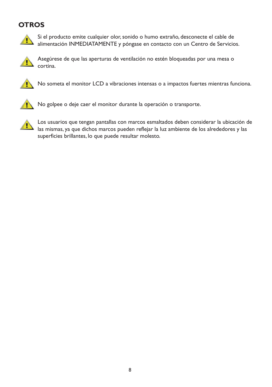 Otros | AOC A2472PW4T User Manual | Page 8 / 71