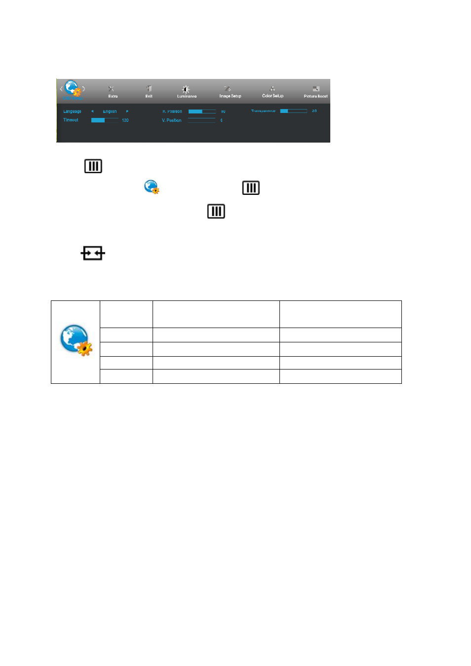 Osd setup | AOC E2260BK User Manual | Page 30 / 76