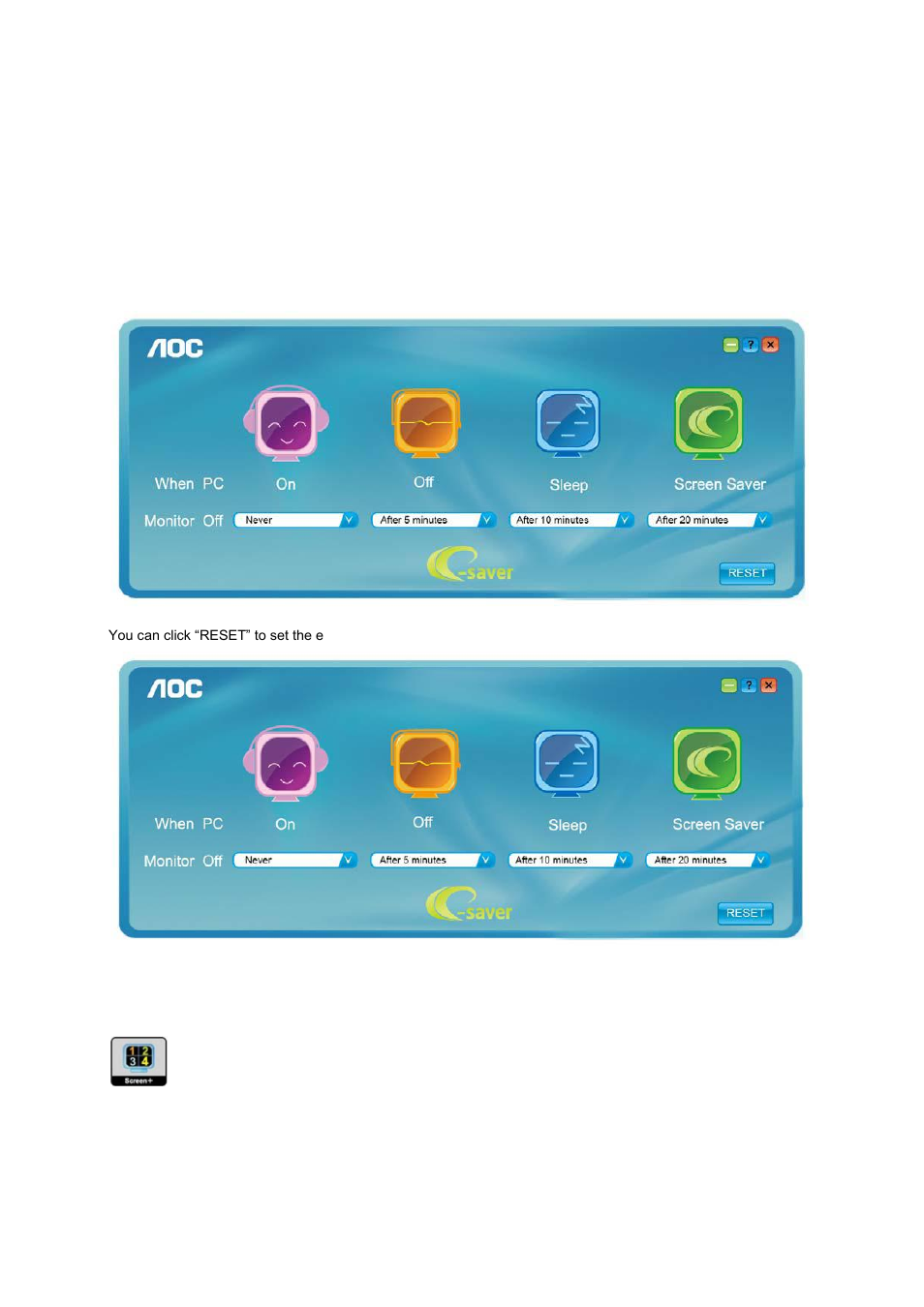 Screen | AOC E2260BK User Manual | Page 49 / 76