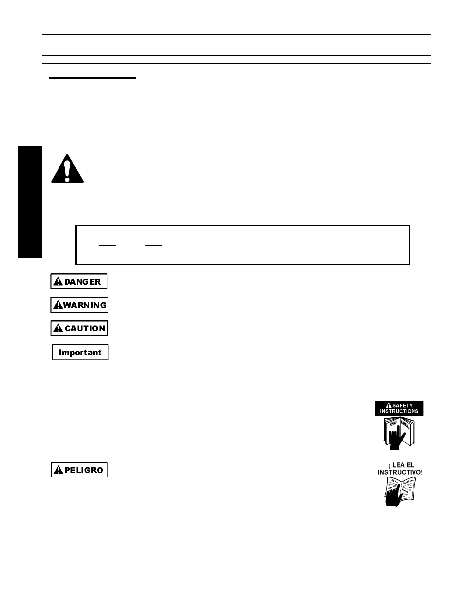 Safety messages, Safety messages -2, Safety | Bush Hog 225 User Manual | Page 6 / 60