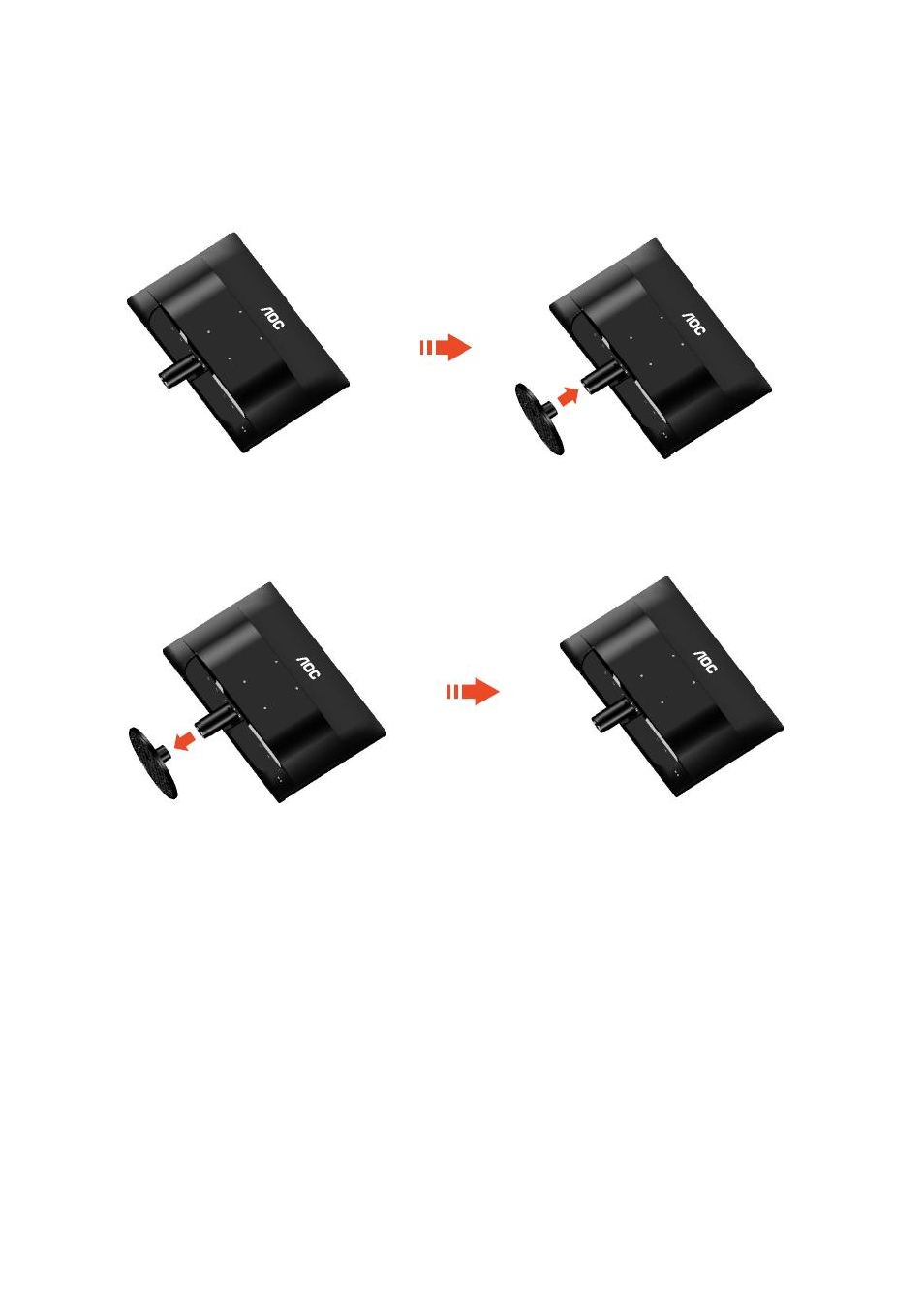 Setup stand & base | AOC E2360SDA User Manual | Page 10 / 66