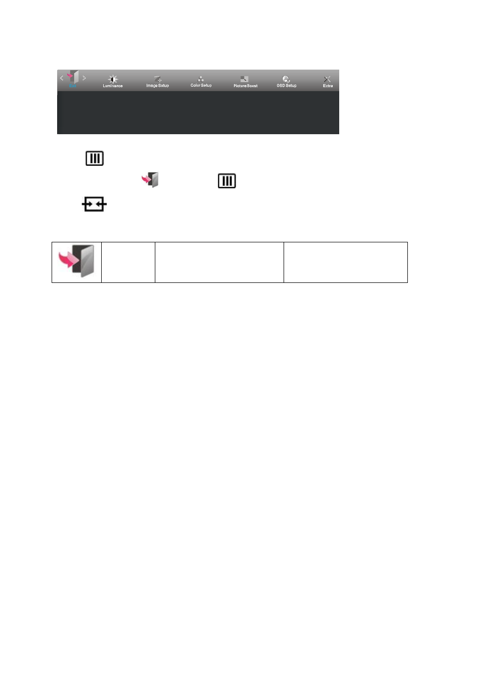 Exit | AOC E2360SDA User Manual | Page 30 / 66