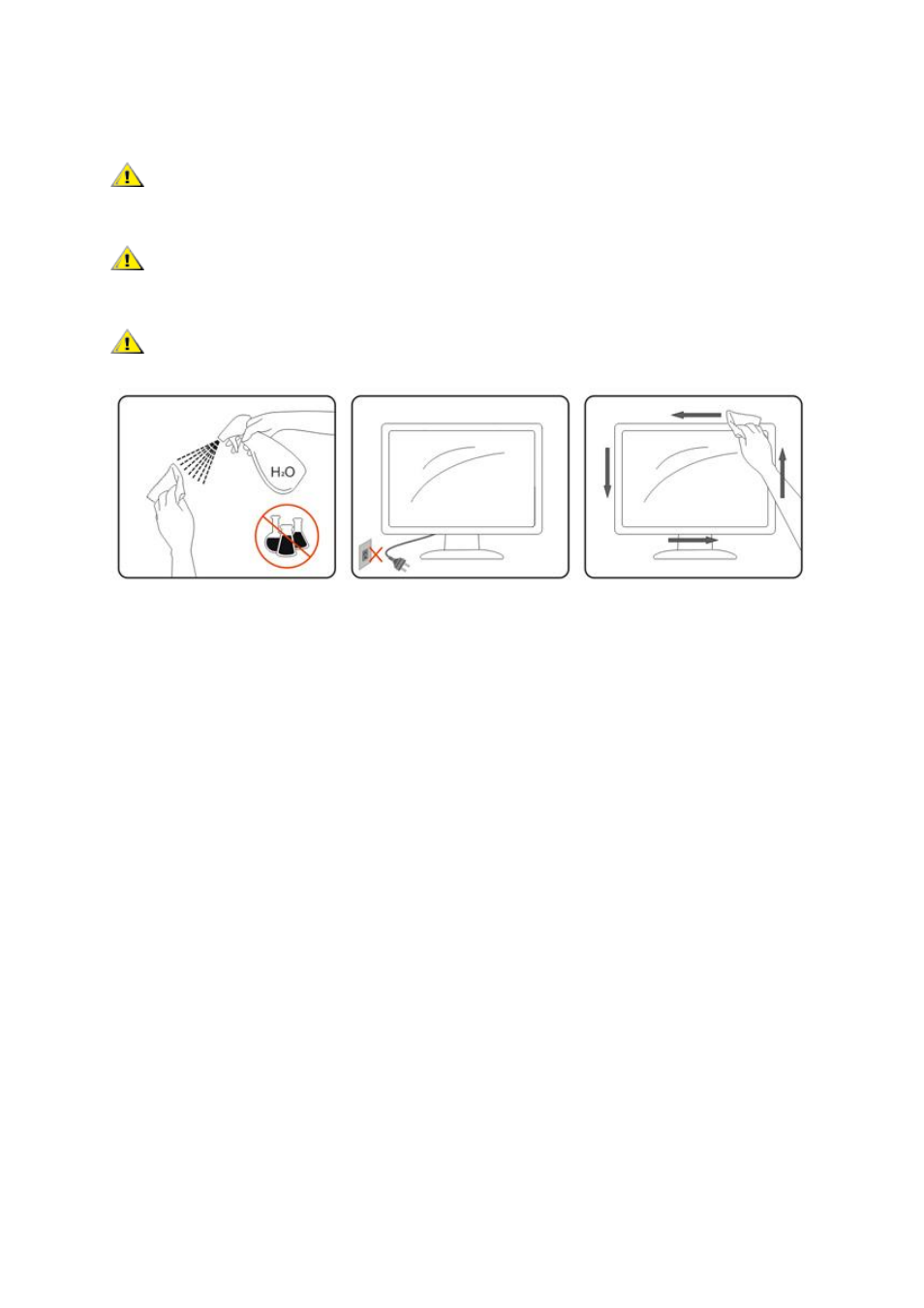 Cleaning | AOC E2360SDA User Manual | Page 7 / 66