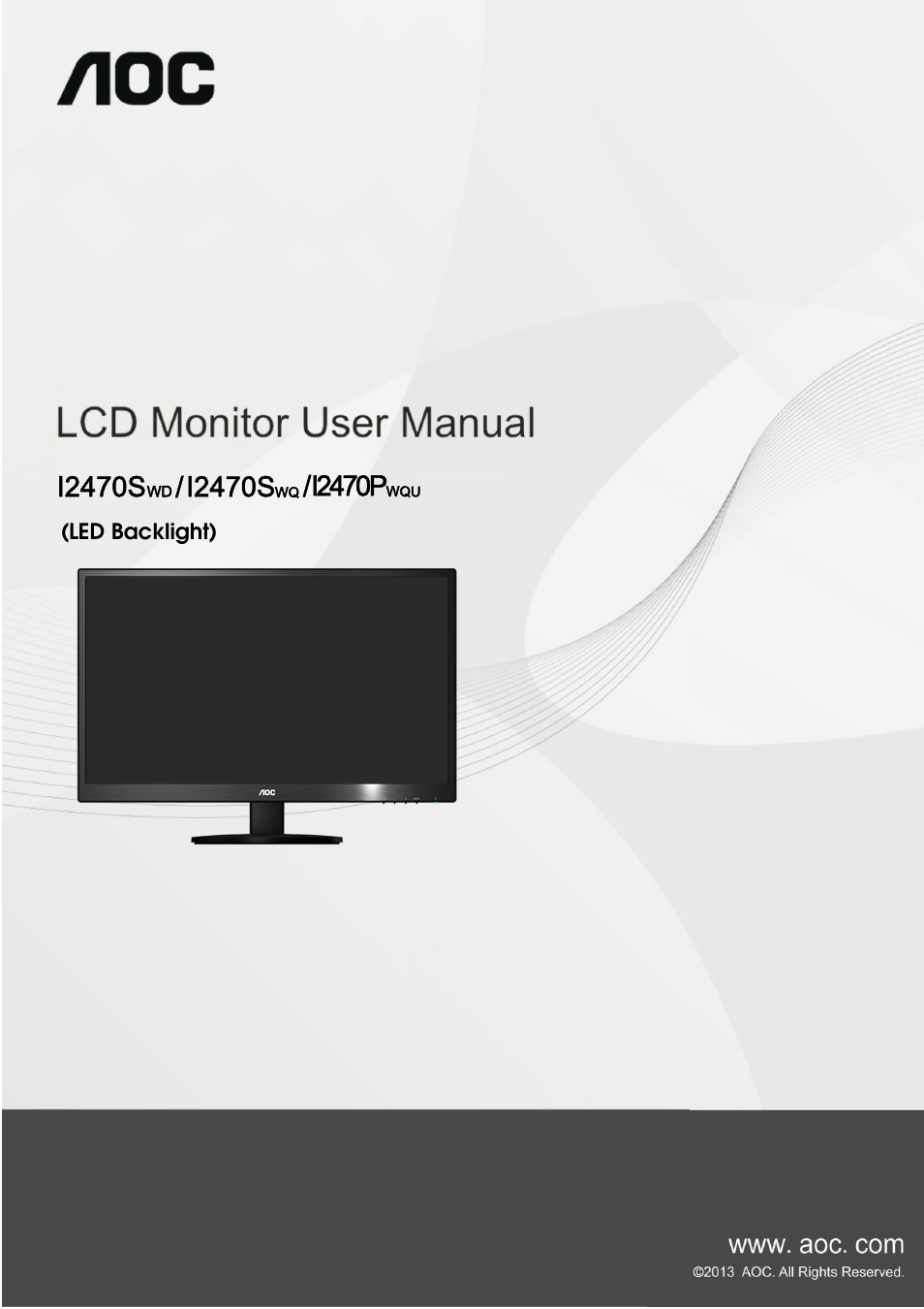 AOC I2470PWQU User Manual | 73 pages