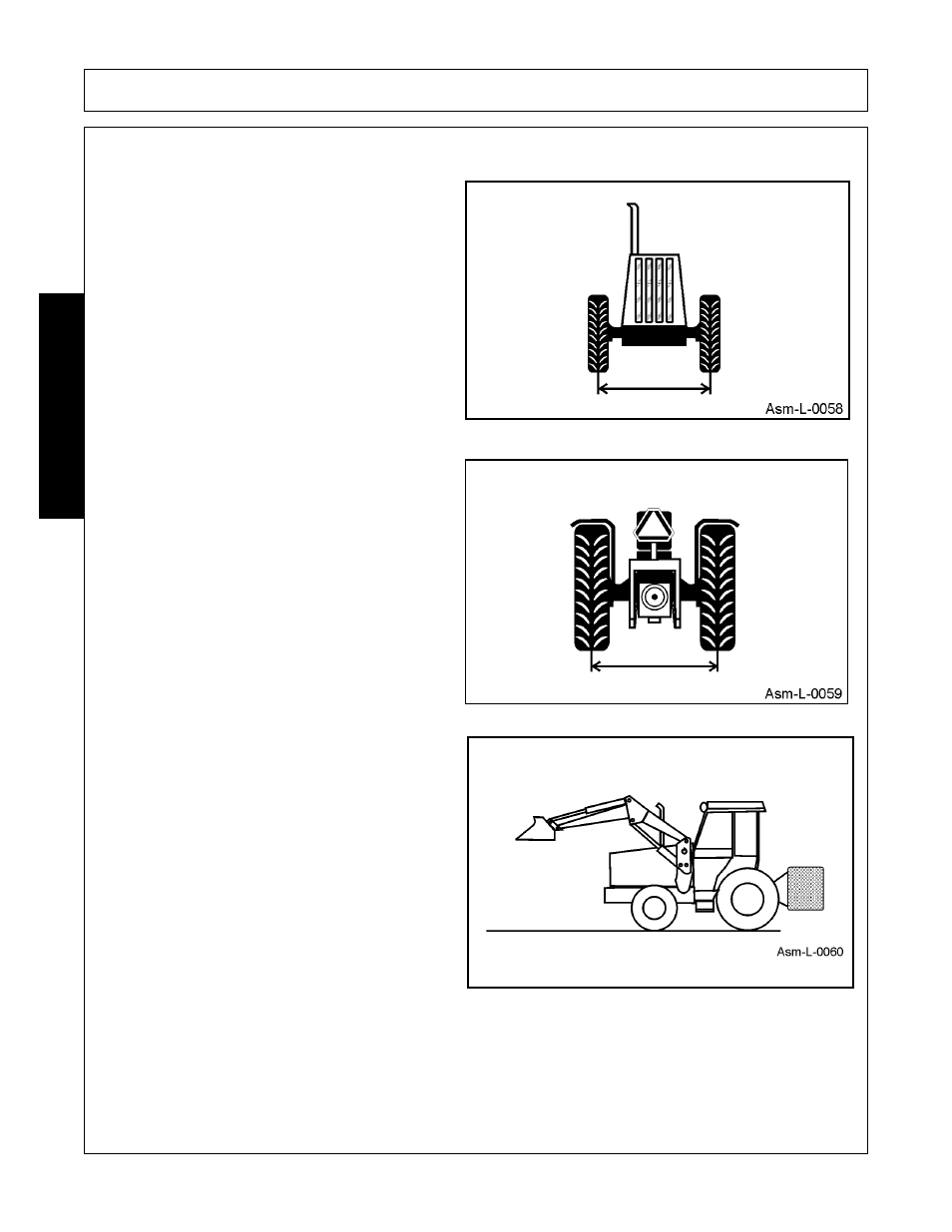 Proper rear ballasting and wheel spacing, Proper rear ballasting and wheel spacing -4, Assembly | Assembl y | Bush Hog 5145 User Manual | Page 38 / 106