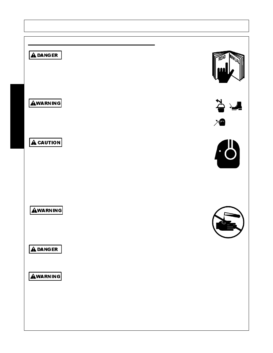 Operator safety instructions and practices, Operator safety instructions and practices -4, Safety | Bush Hog 5145 User Manual | Page 8 / 106