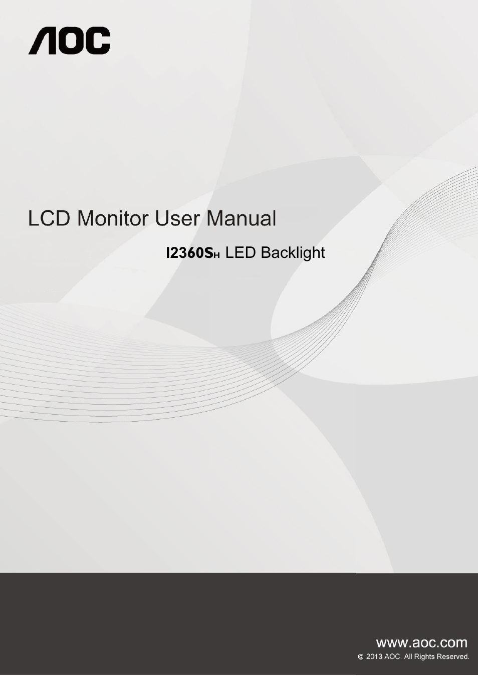 AOC I2360PHU User Manual | 68 pages