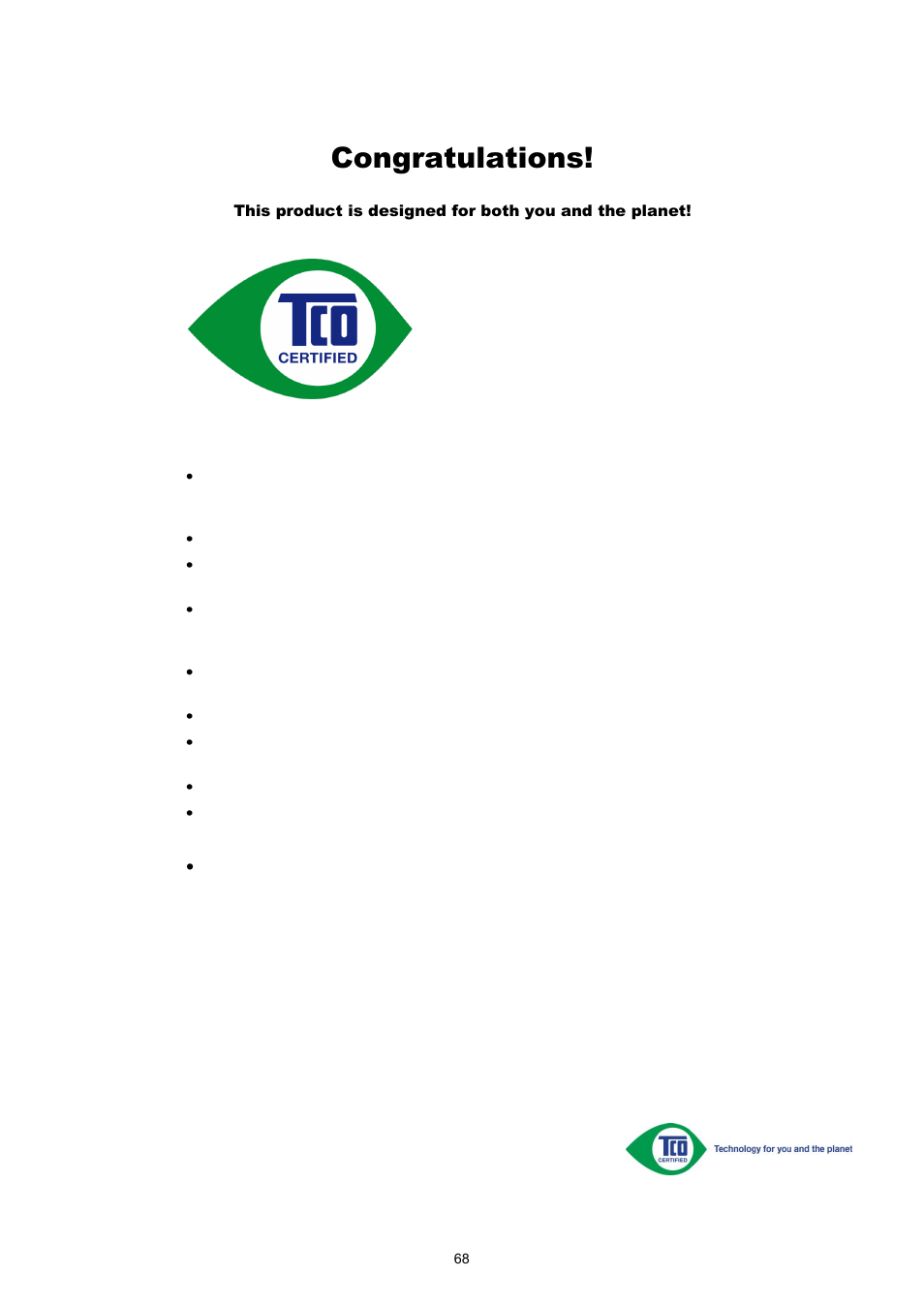 Tco document | AOC I2360PHU User Manual | Page 68 / 68