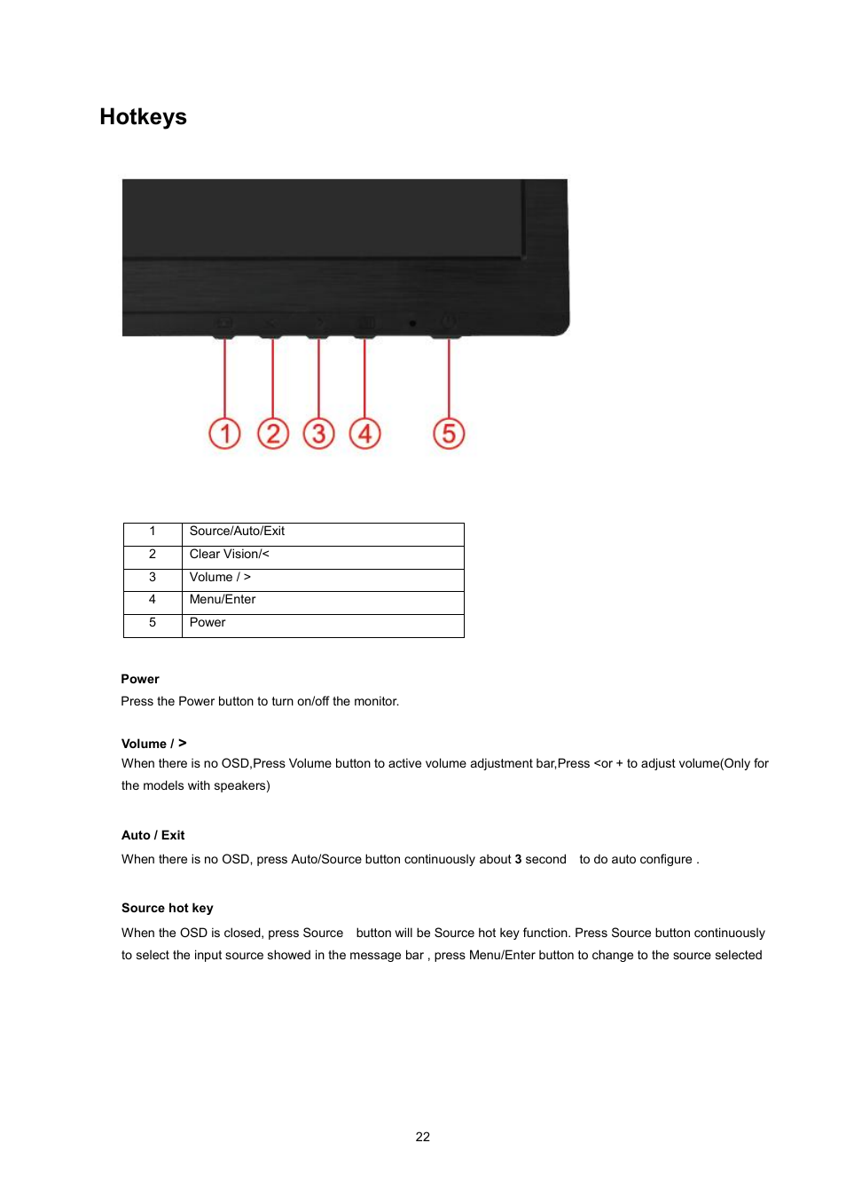 Windows me/2000, Hotkeys | AOC I2360PQ User Manual | Page 22 / 68