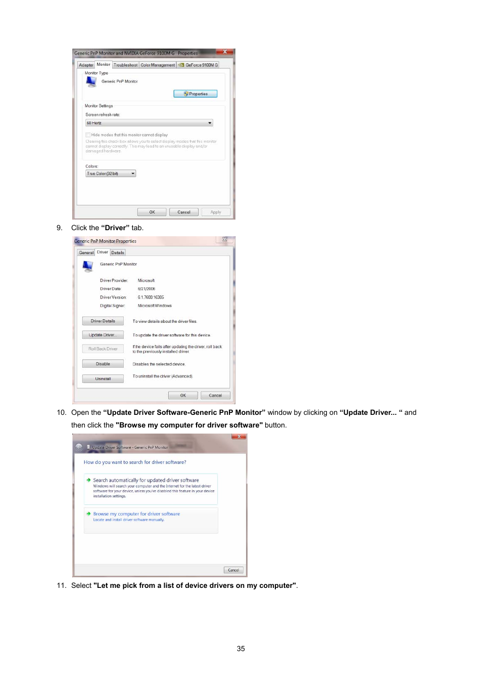 AOC I2360PQ User Manual | Page 35 / 68