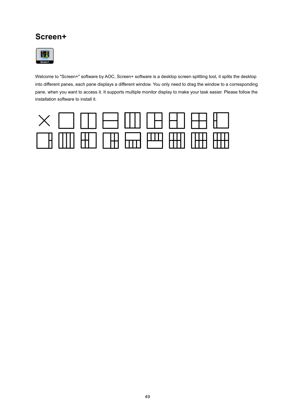 Screen | AOC I2360PQ User Manual | Page 49 / 68