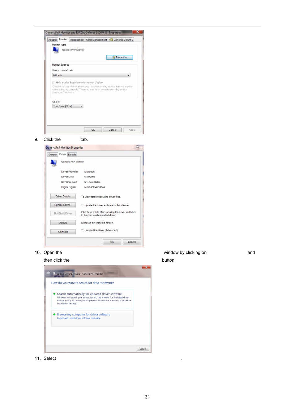 AOC E2260PWDA User Manual | Page 31 / 62