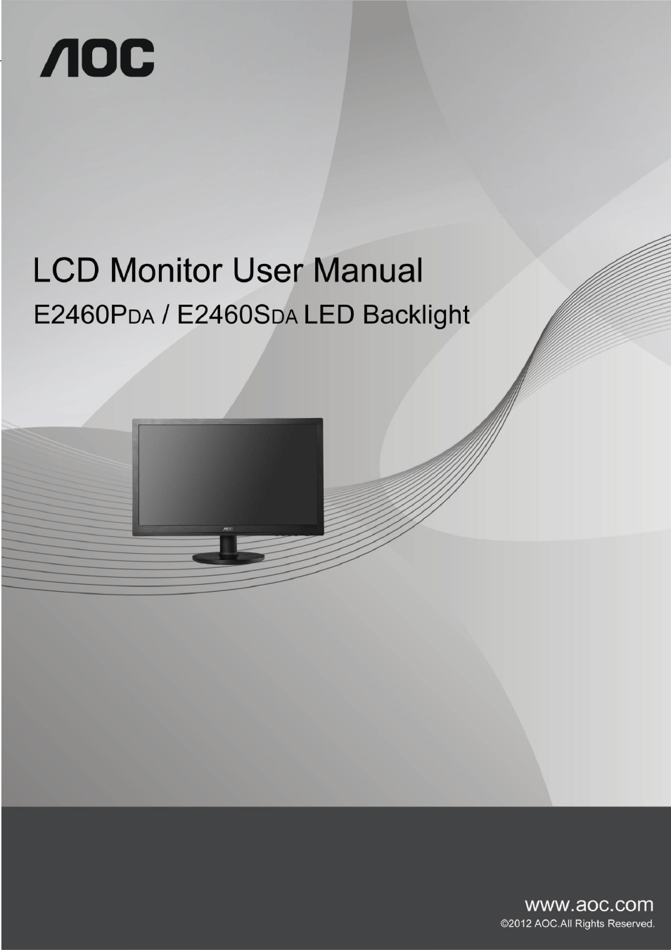 AOC E2460SDA User Manual | 60 pages