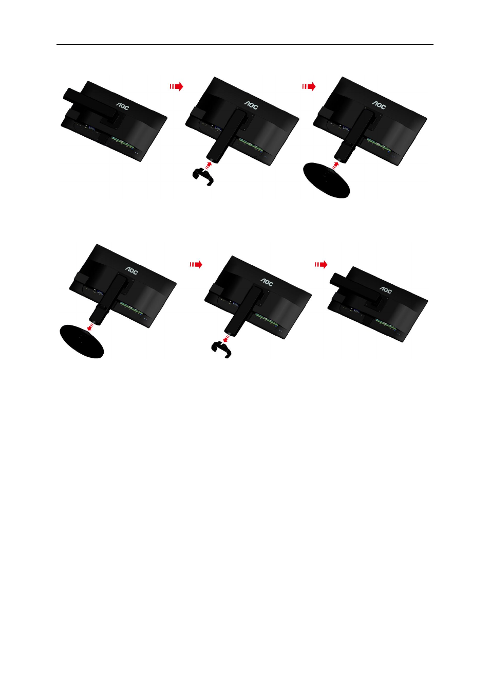 Adjusting viewing angle | AOC E2460SDA User Manual | Page 10 / 60