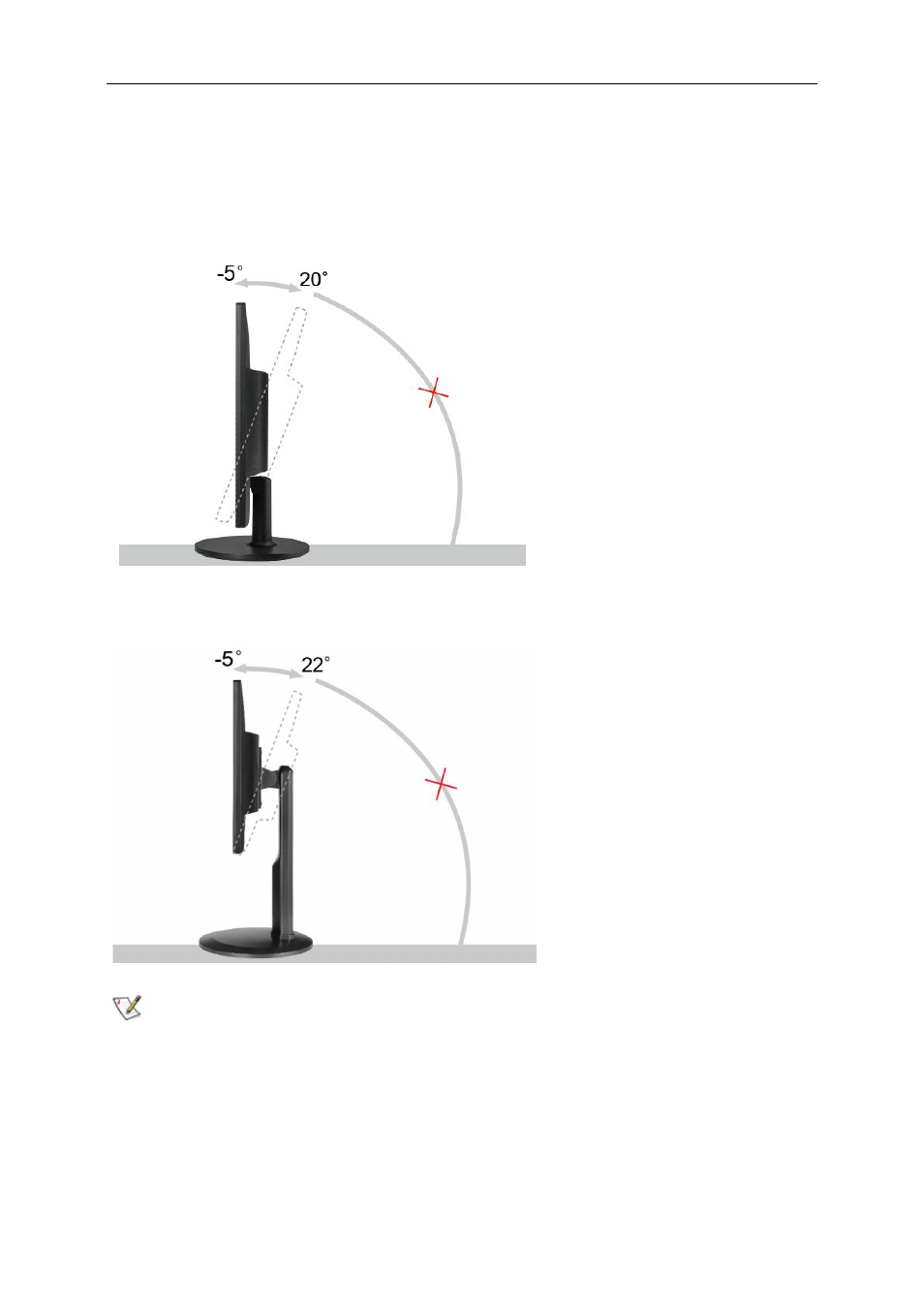 Adjusting viewing angle | AOC E2460SDA User Manual | Page 11 / 60