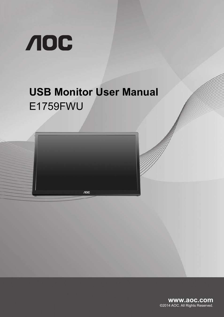 AOC E1759FWU User Manual | 33 pages