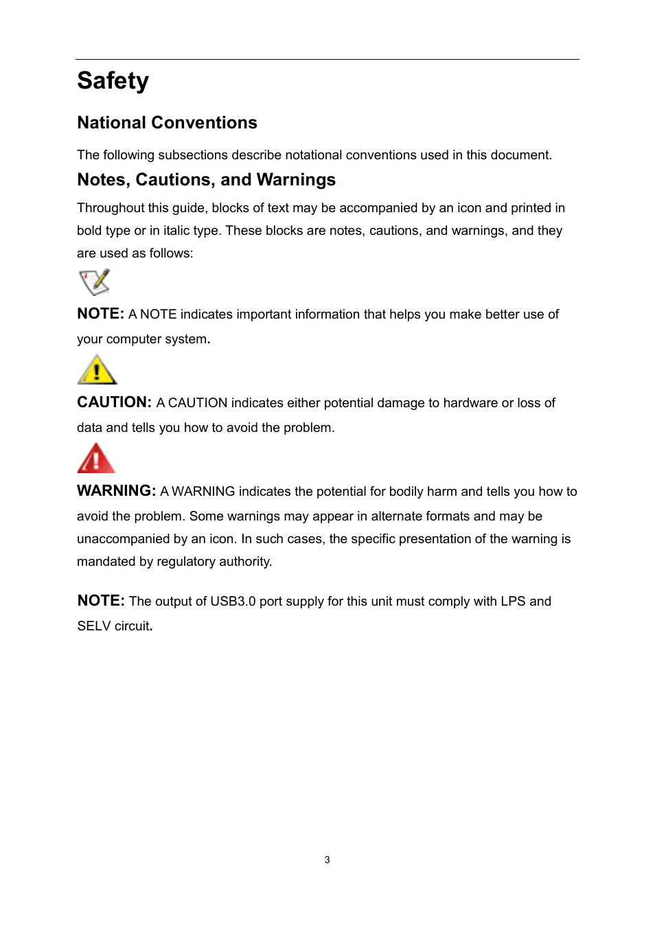 Safety, National conventions | AOC E1759FWU User Manual | Page 3 / 33