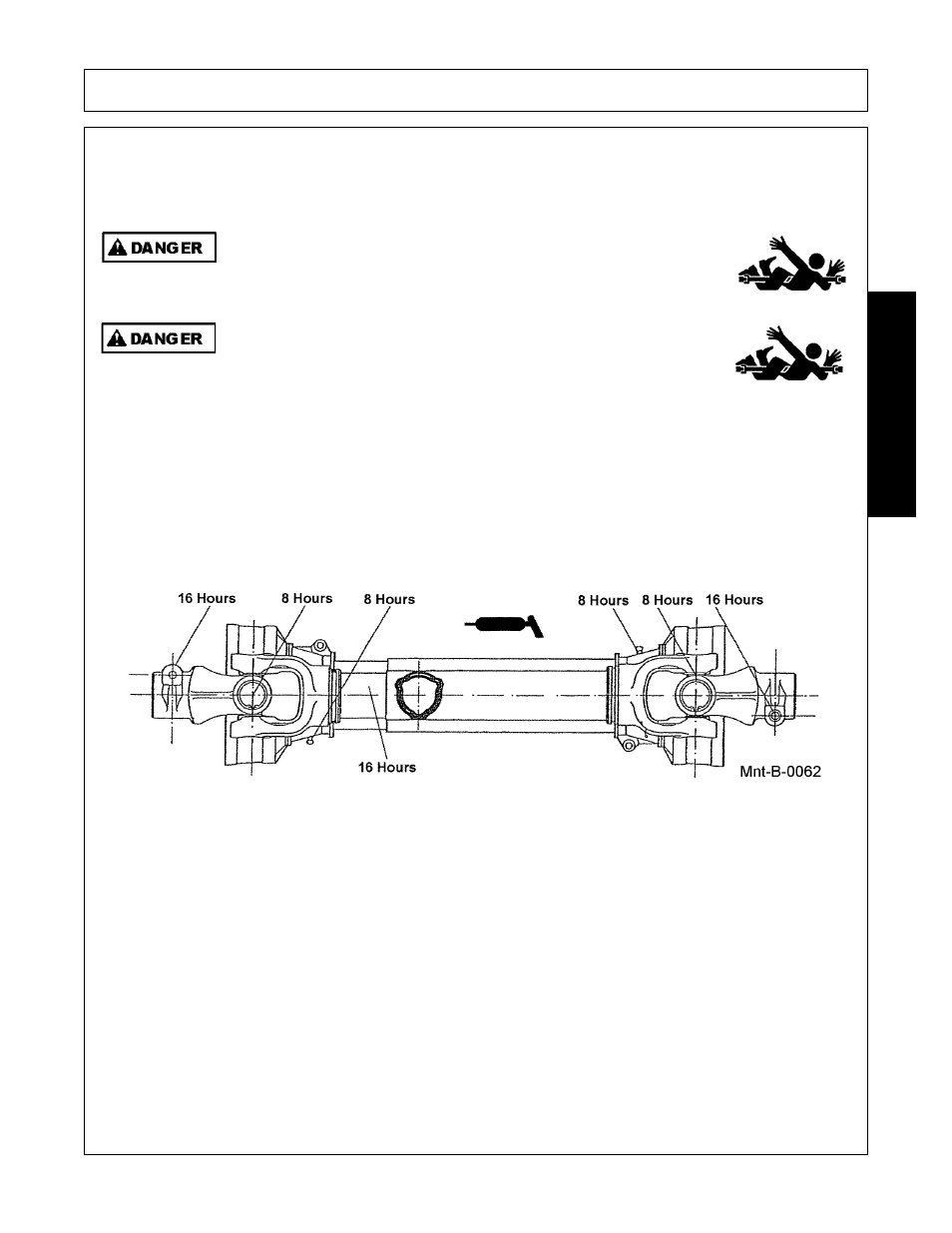 Pto shaft -3 pto lubrication -3, Maintenance, Pto shaft | Bush Hog RMB 1445 User Manual | Page 103 / 114